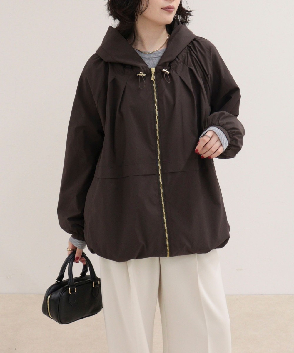 ストレッチタフタブルゾン