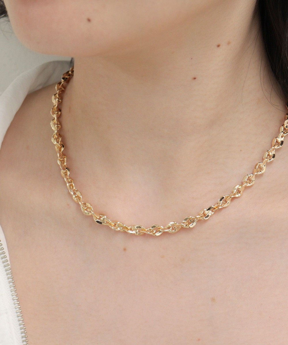 ［WEB限定 SPECIAL PRICE！］フロントフックダイヤチェーンネックレス