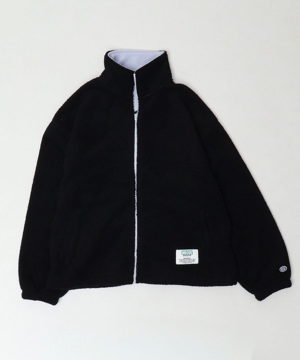 ［WEB限定 SPECIAL PRICE！］【DISCUS ATHLETIC】ニットフリーススタンドカラージャケット