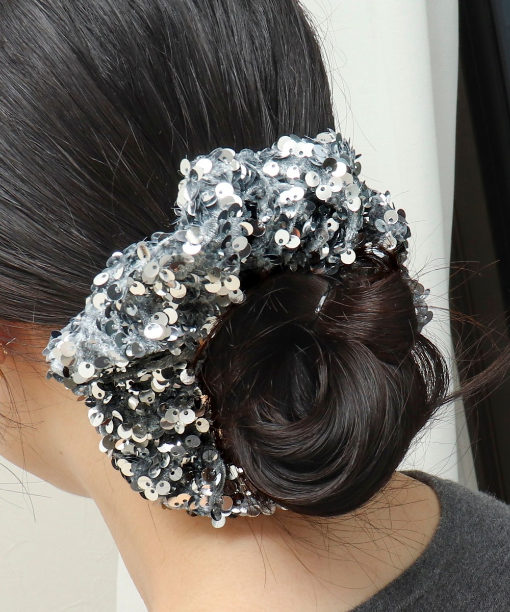スパンコール×ベロアシュシュ