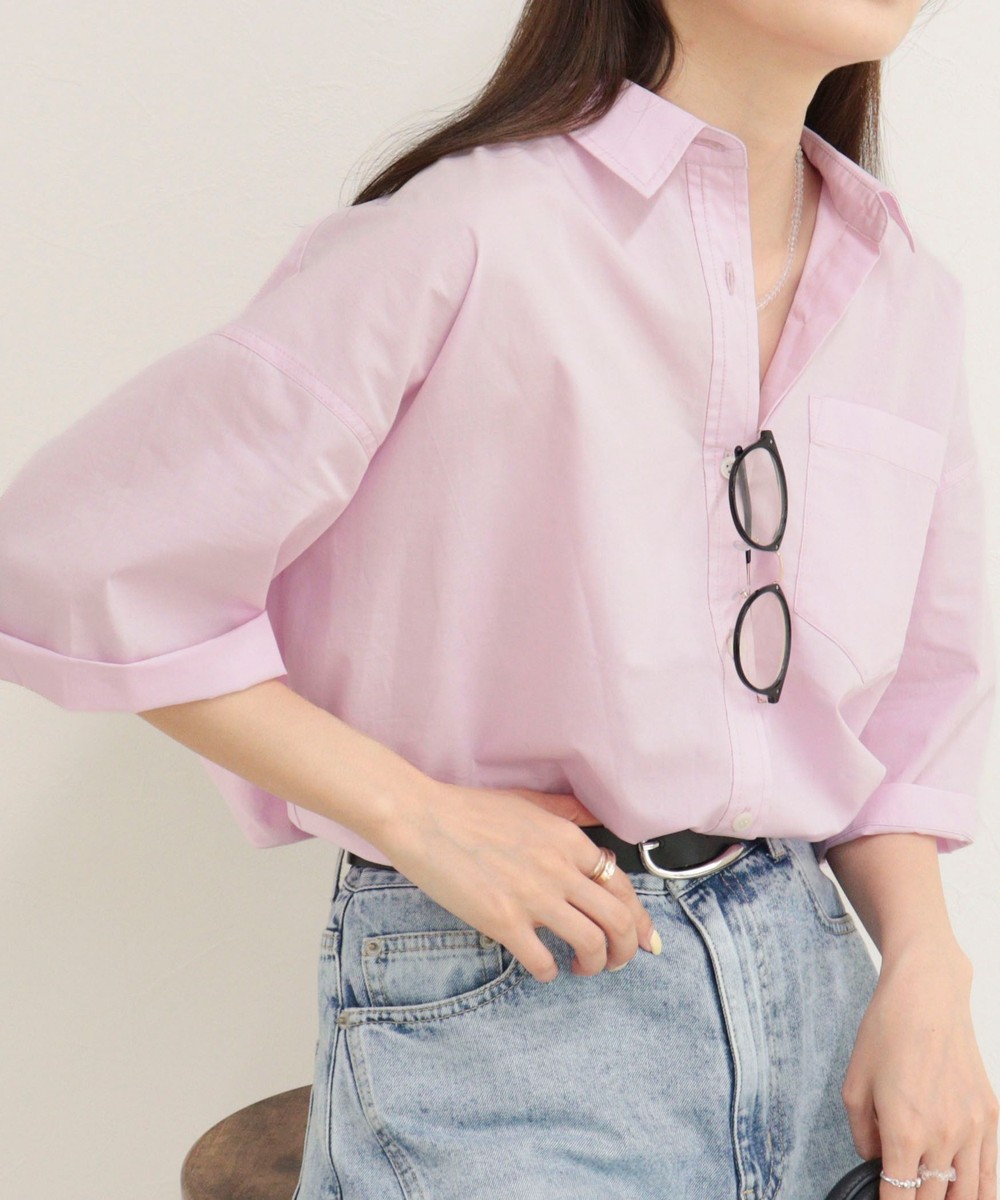 【人気につき半袖Ver.で再登場】汗染み軽減加工COTTON半袖シャツブルゾン