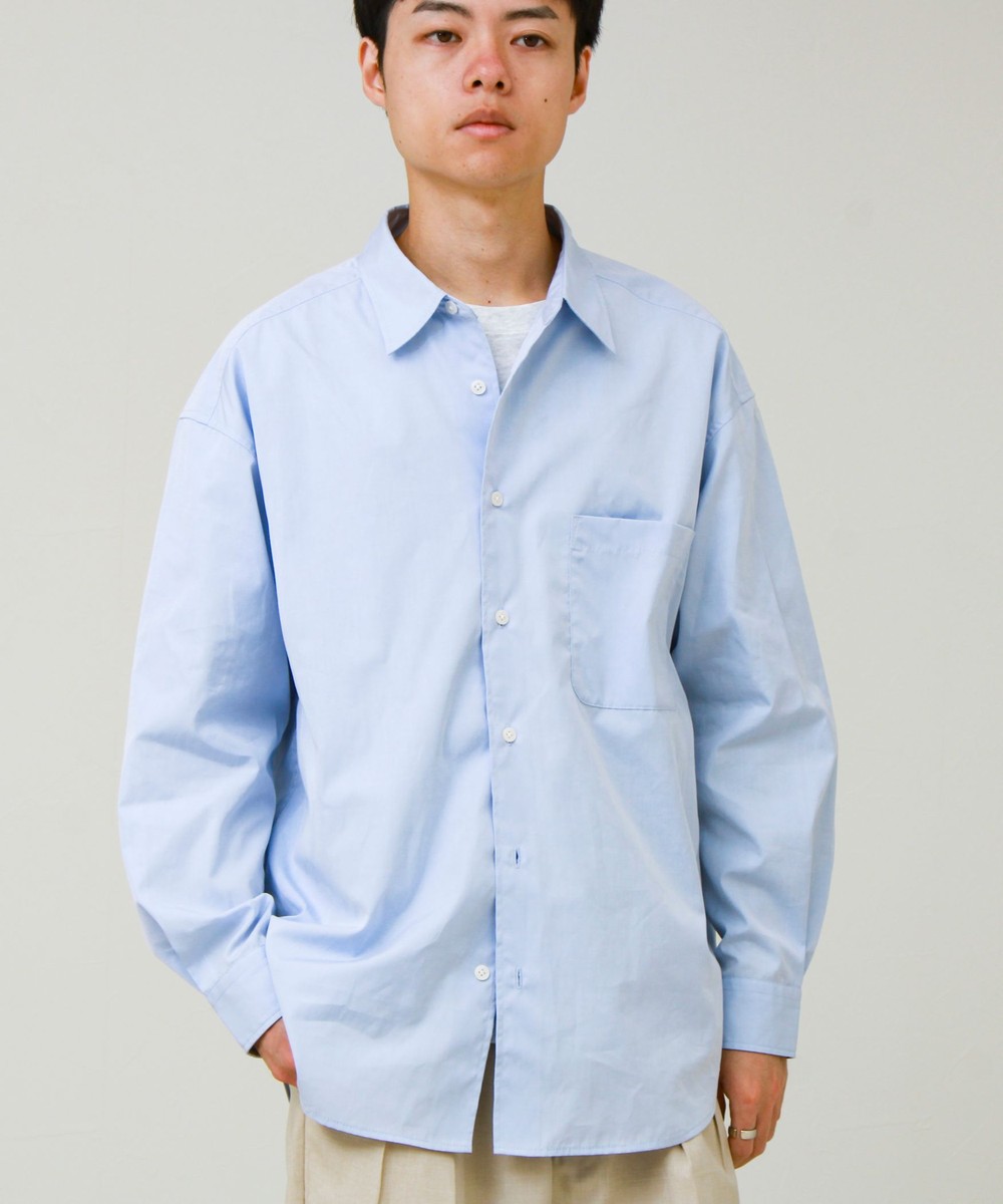 ［WEB限定 TIME SALE！］【上品なツヤ感と極上の着心地】supima cotton/スーピマコットン ロングスリーブシャツ