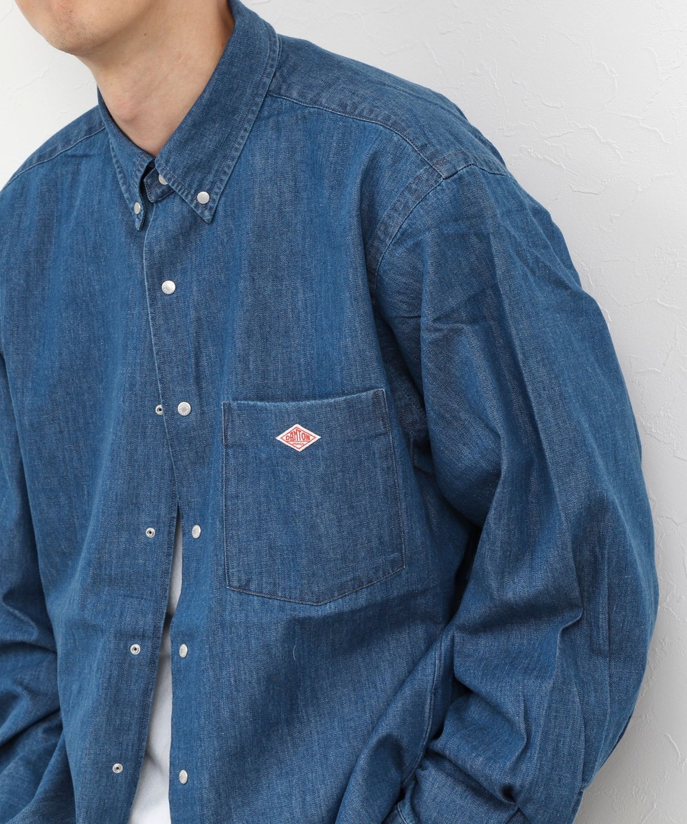 【DANTON/ダントン】DOT BUTTON B.D. SHIRT（DT-B0293 DUG）