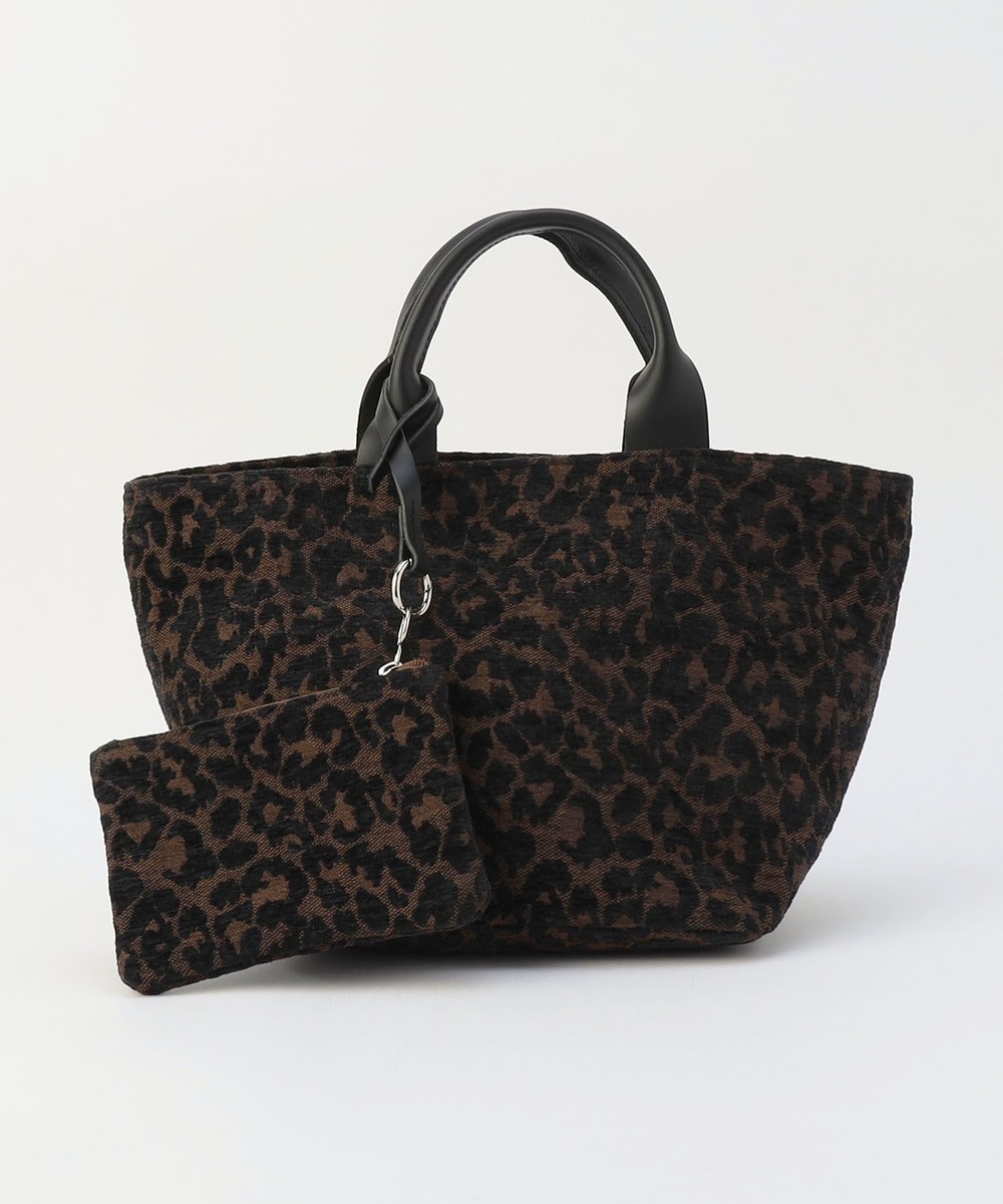 LEOPARD TOTE WITH POUCH