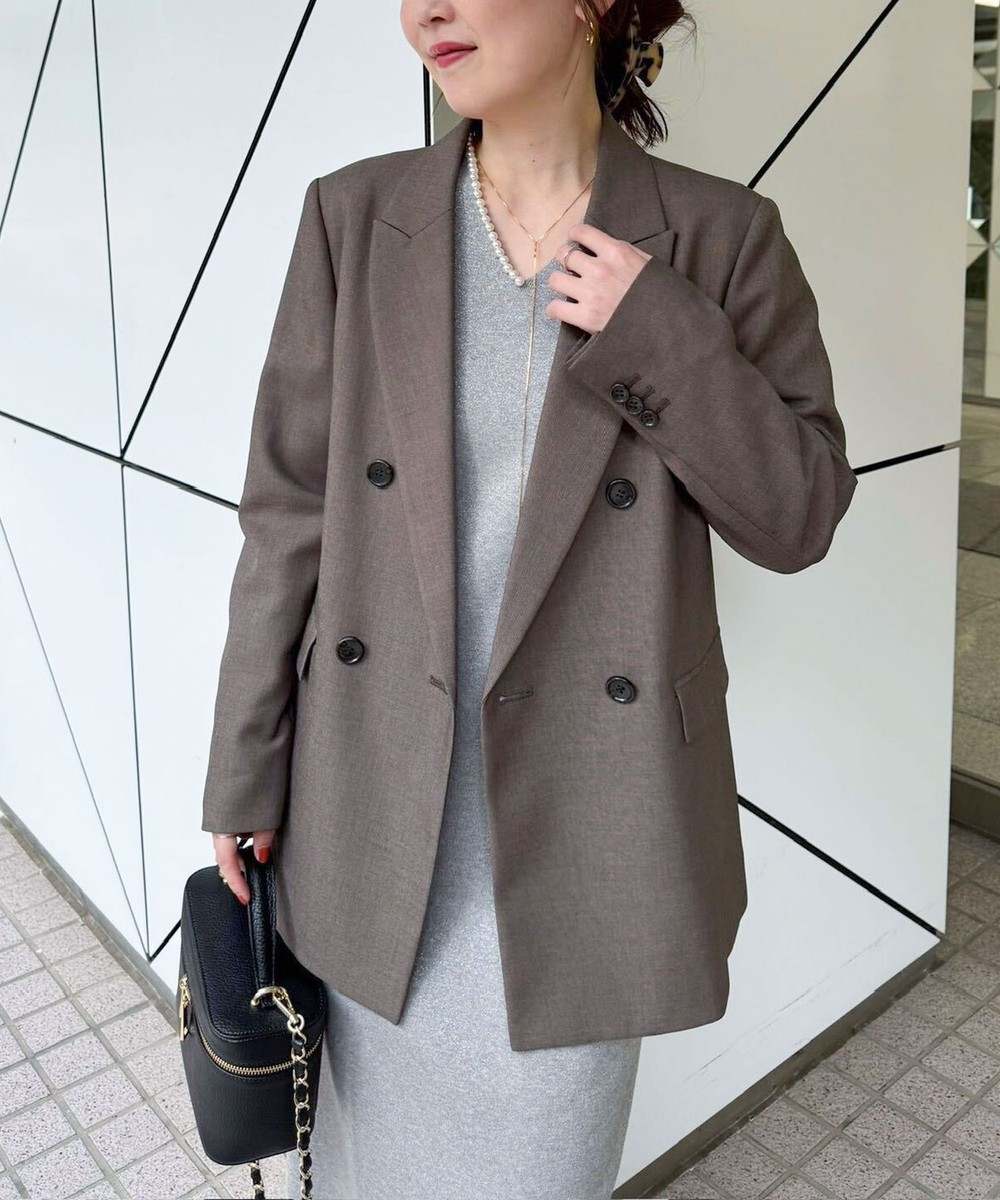 【CLASSY.お仕事名品大賞 『ジャケット賞』受賞！】《セットアップ対応》ウォッシャブルドライシャークサイドスリットジャケット