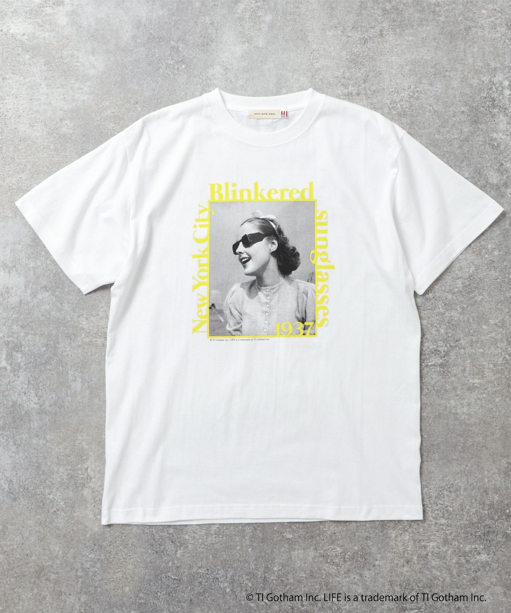 【GOOD ROCK SPEED】LIFE FLORIDA ロゴ&フォトT GOOD ROCK SPEED】別注 キャラクター/フォト/LIFE プリントT
