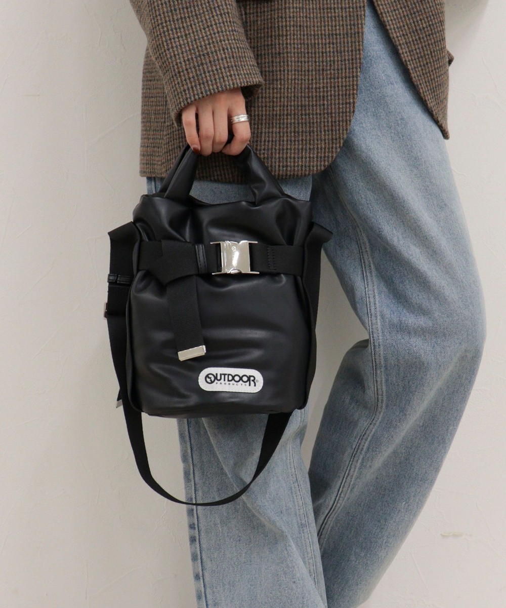 【OUTDOOR PRODUCTS】合皮2wayベルトトートバッグSS