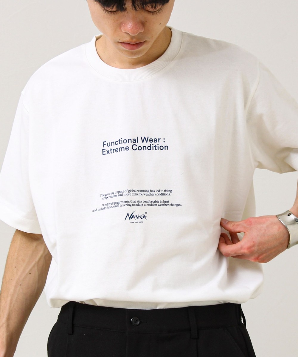 【NANGA×GLOSTER】別注3 Frontprint Tee