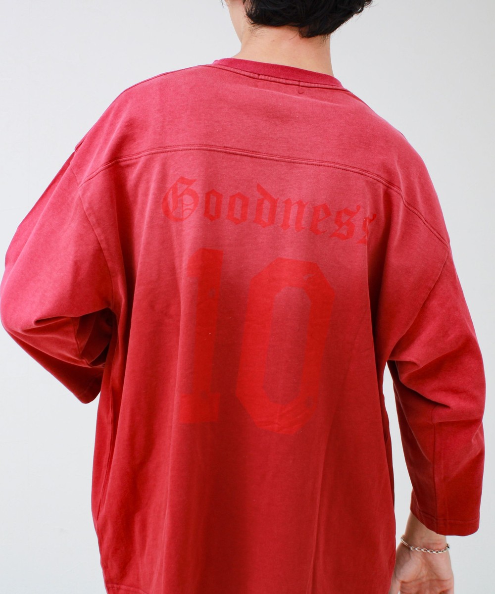 GOODNESS フェード フットボール 七分袖 Tシャツ