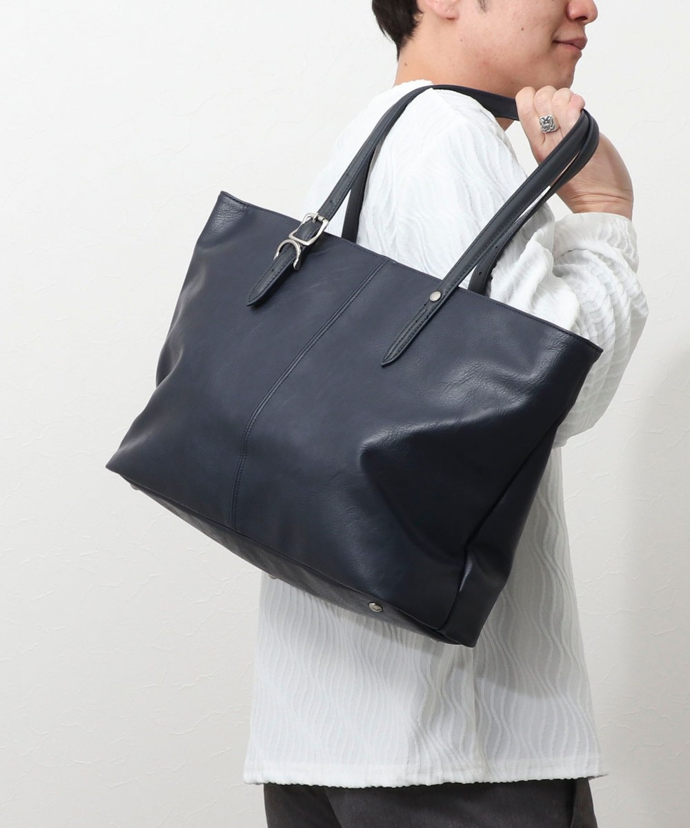 【PRO-SPERITY】PUレザー トートバッグ