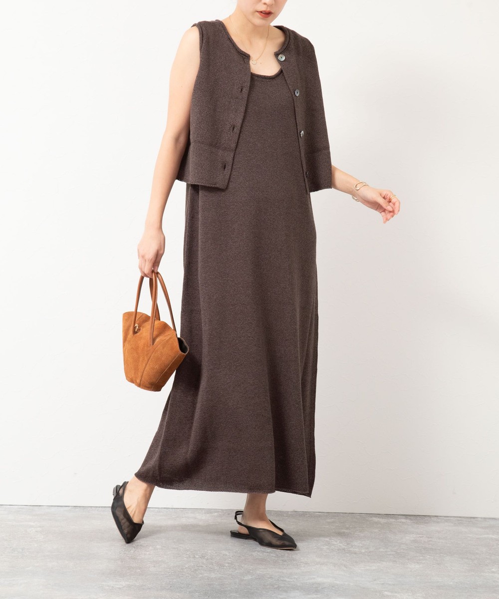 【WALANCE/ワランス】paper knit dress