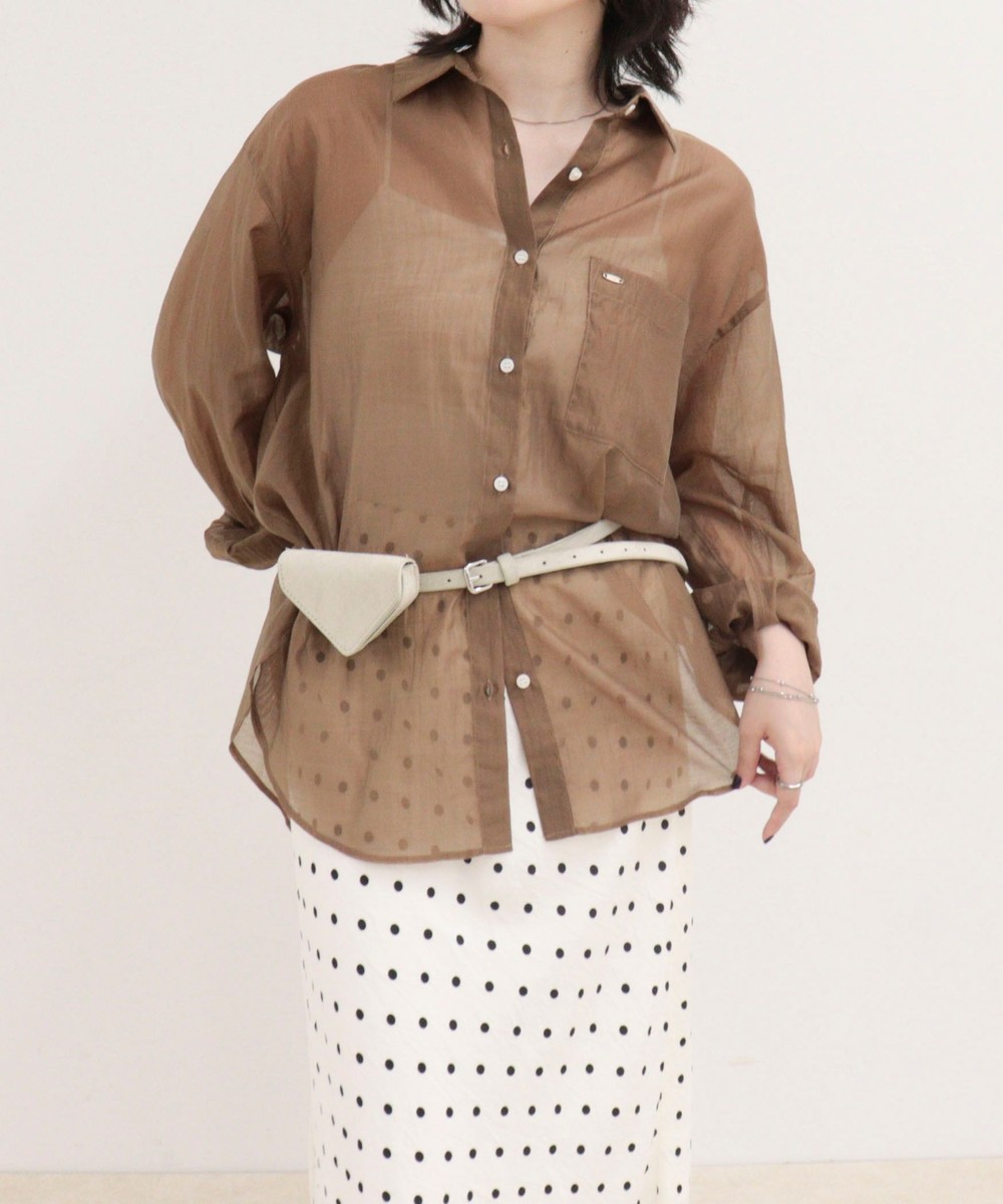 ［WEB限定 SPECIAL SALE！］シアーシャツ