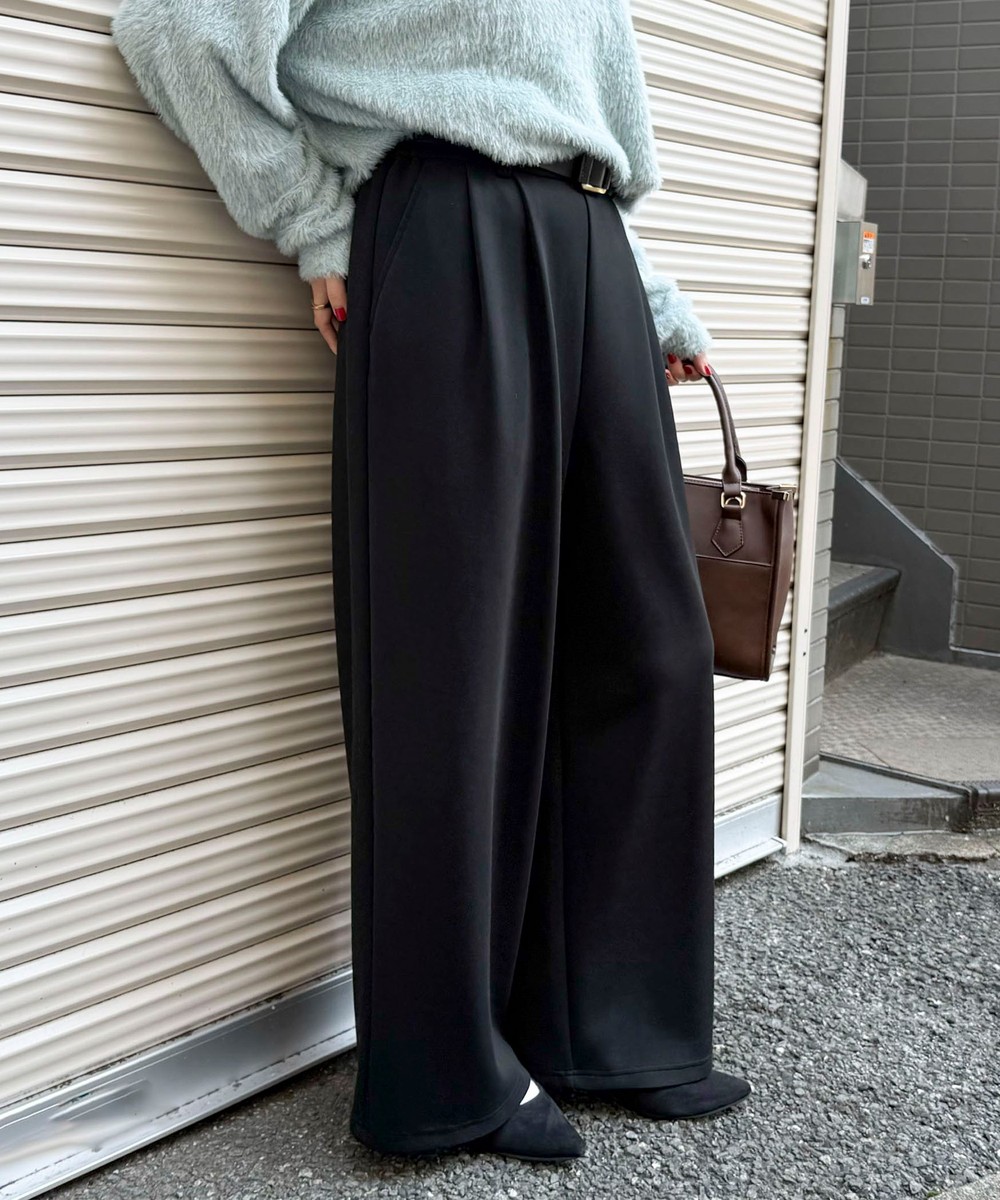 ［FREDY＆GLOSTER限定 TIME SALE！］フィブリルポンチタックパンツ