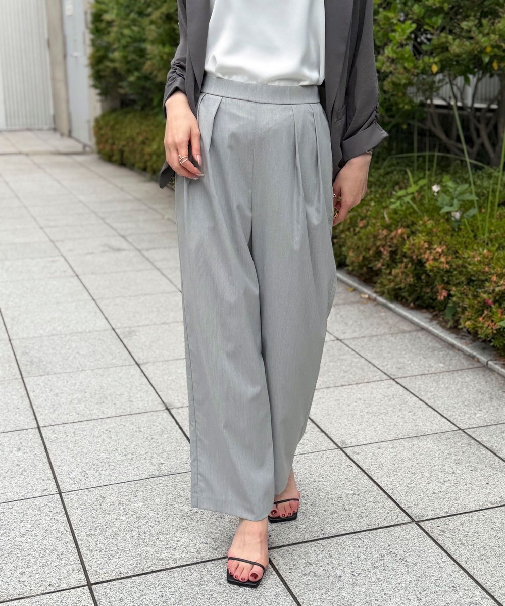 カルゼストレッチツータックパンツ