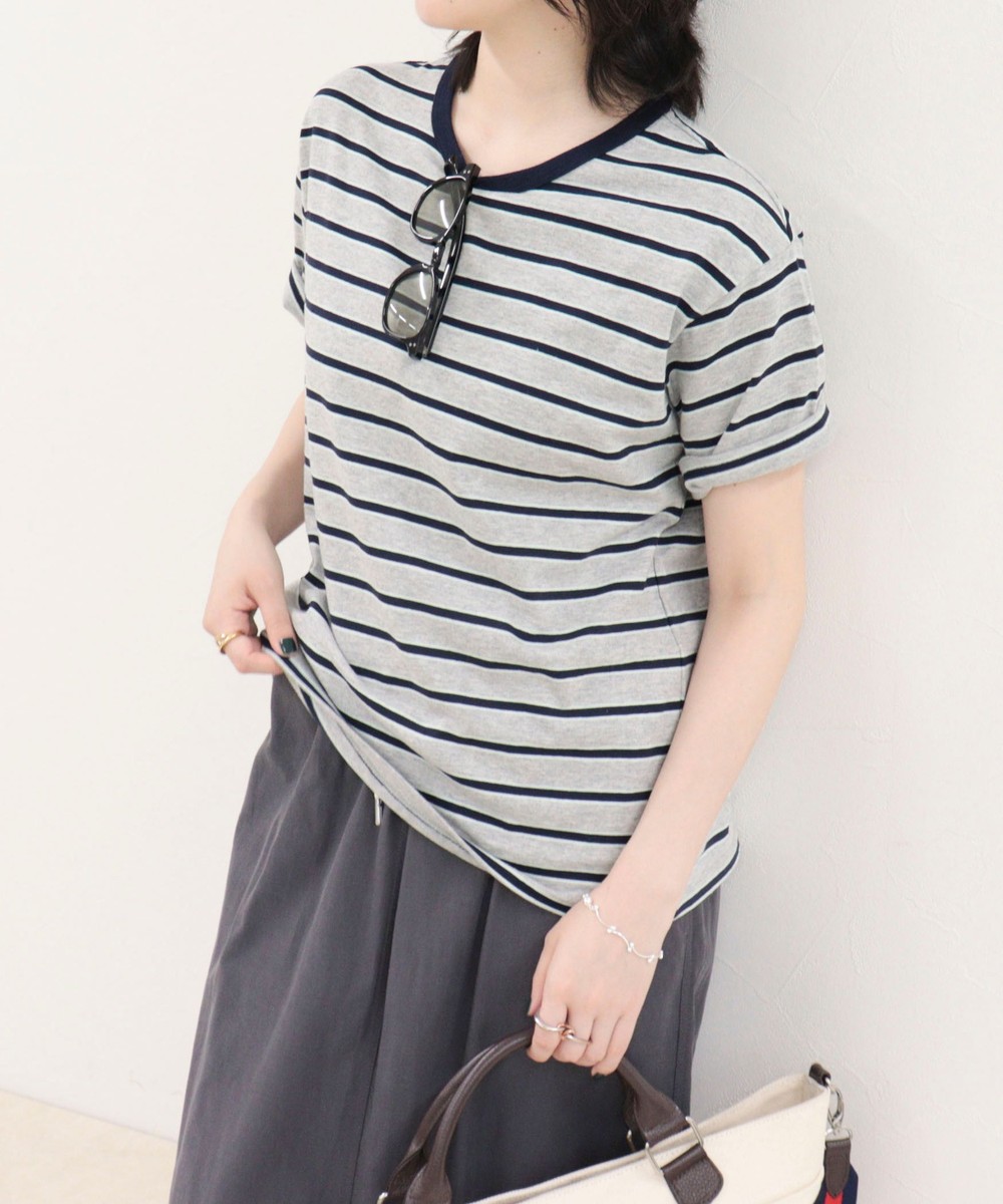 【汗ジミ軽減】ボーダーTシャツ