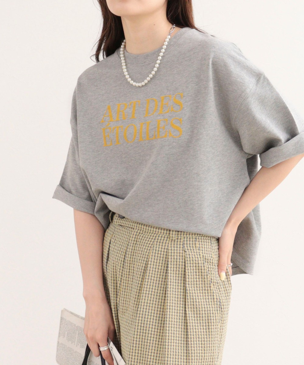 フロッキーロゴ5分袖Tシャツ