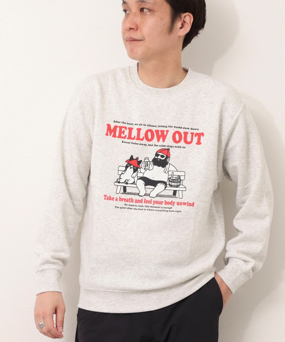 【MELLOW OUT】T/C裏起毛　クルーネックスウェット