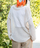 《手洗い可能》ペーパーヤーンメッシュプルオーバー