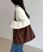 フェイクスエードトライアングルバッグ