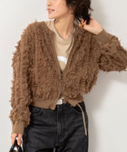 《手洗い可能》カットジャガードジップアップカーディガン