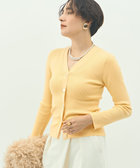 ［WEB限定 SPECIAL SALE！］《アンサンブル対応》《手洗い可能》カシミヤ混リブVネックカーディガン