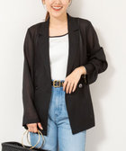 美品NOLLEY'S☆100/2強撚糸2WAYシアージャケット ウォッシャブルシアーシルクライトジャケット（5-0030-2-05-053