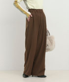 サテンパイピングイージーパンツ