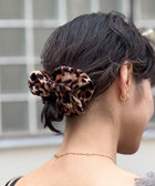 【NOLLEYS GOODS】 ハートレオパード柄シュシュ