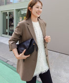 【PR阿部☆別注】《抗ピリング/ストレッチ》ウォッシャブルダブルクロスオーバージャケット