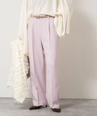 ウォッシャブルウール調愛されセミワイドパンツ