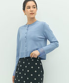 ［WEB限定 SPECIAL PRICE！］《手洗い可能》くるみ釦シアークルーネックカーディガン