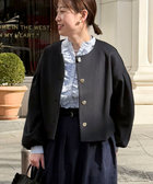 綿タッチダンボールニットブルゾン