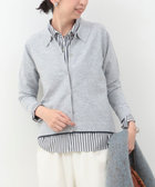 スーパーストレッチ衿付きカーディガン