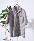 【GLOSTER/グロスター】オールオーバーパターン シャツ 柄シャツ アロハシャツ オープンカラー