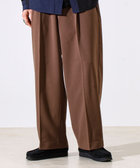 ［WEB限定 SPECIAL SALE！］【セットアップ対応】ウールライクワイドパンツ