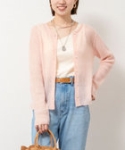 シアーモヘヤ2WAYリブボートネックカーディガン