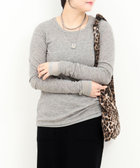 シアーフライス×チュールレイヤードプルオーバー