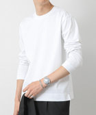 《ビジカジ対応》超長綿ハイゲージシルケット ポンチドレスCN ロンT 25AW