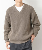 【BATONER/バトナー】別注SOLIDWOOL V NECK KNIT ソリッドウール Vネックニット