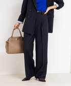 《セットアップ対応》ウォッシャブルサイロトロピカルワイドパンツ