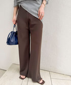【NOLLEY’S mgr.松葉☆別注サイズ・一部WEB限定カラーアイテム】《セットアップ対応》ウォッシャブルツイルバイヤス美脚パンツ