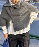 【追加】《手洗い可能》2WAYニットポンチョ