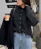 ふわふわ起毛ニットカーディガン