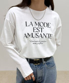 ロゴプリントロンTシャツ