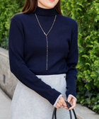 ［WEB限定 SPECIAL SALE！］《手洗い可能》3×2リブ配色タートルネック