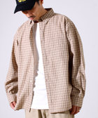 ［WEB限定 SPECIAL PRICE！］【シャツ＋Tシャツの2点セット】TC平織 小柄チェックアンサンブル