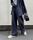 NOLLEYS【新品未使用】リネン混 グリーン ダブル ジャケット ワイドパンツ green label relaxing パンツ 「size SHORT/TALLあり」BREEZE