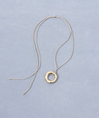 【grâce grace/グラスグラス】ニュアンスリングコードネックレス