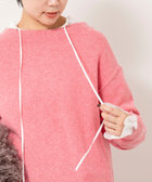 ウールナイロンロング丈プルオーバー