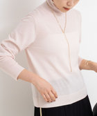 《手洗い可能》18Gウール100%ハイネックプルオーバー